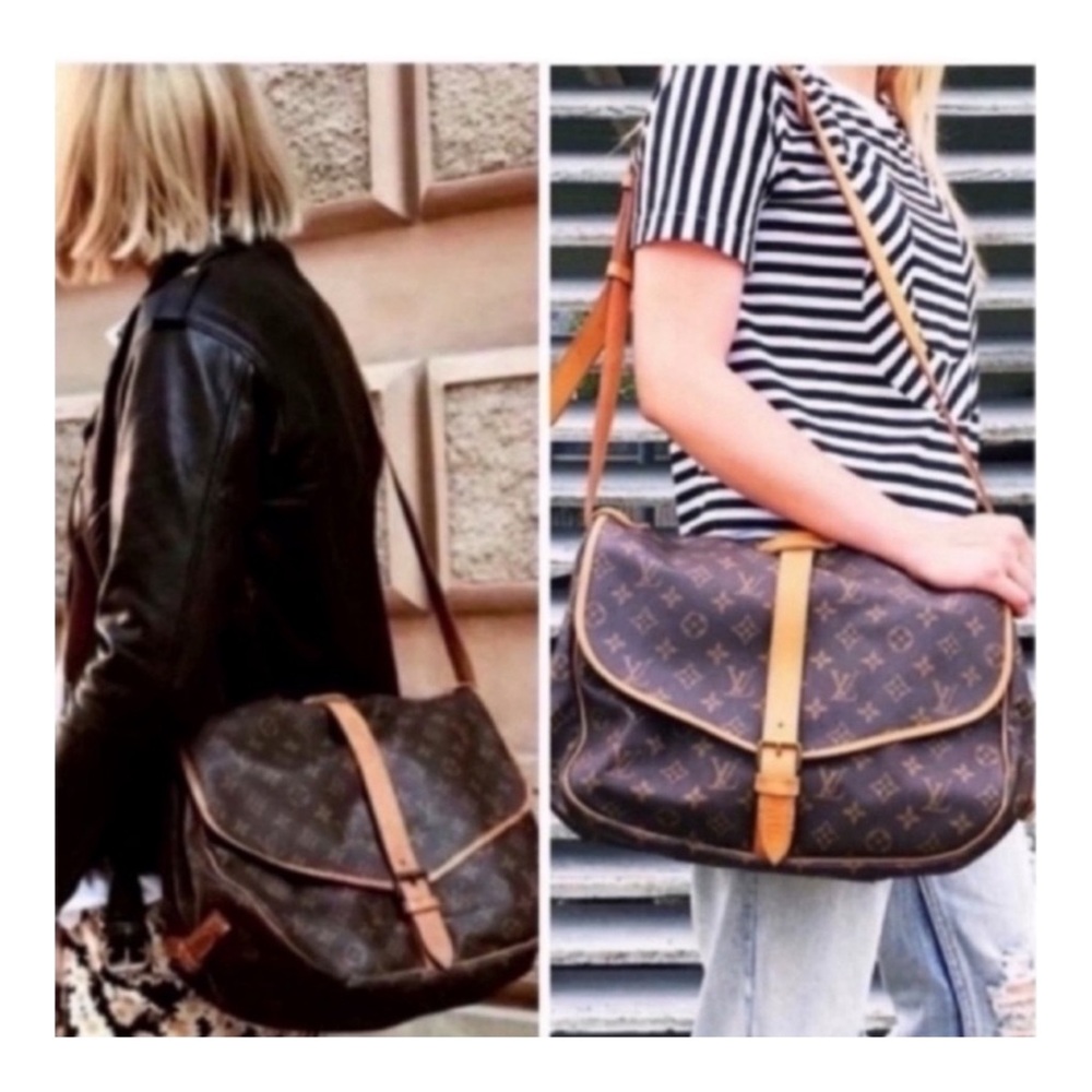 🎉SOLD🎉LOUIS VUITTON SAUMUR 35 SHOULDER MESSENGER BAG - Picture 7 of 15